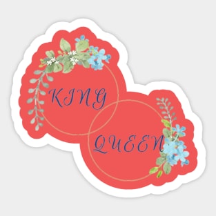 King & Queen Sticker